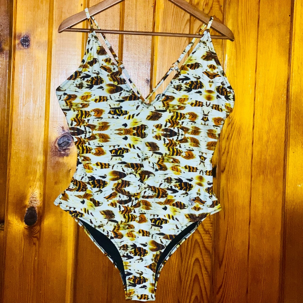 Strappy One Piece Swimsuit Size XL womens Bathing Suit Swim Scarcha